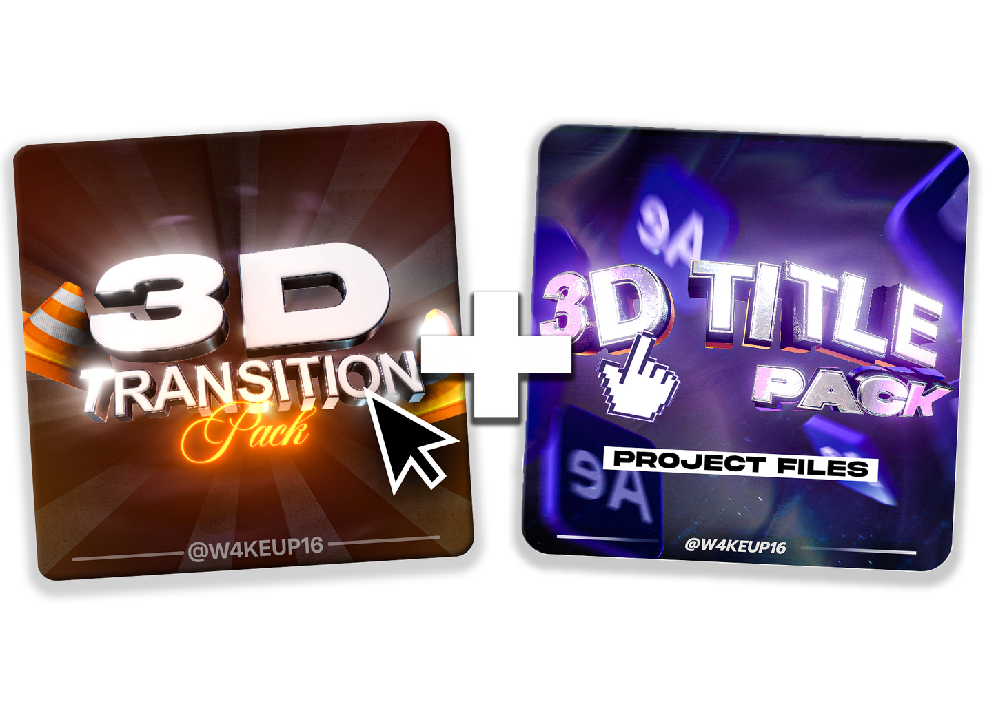3D Title + Transition Pack (Bundle)