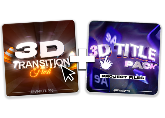 3D Title + Transition Pack (Bundle)