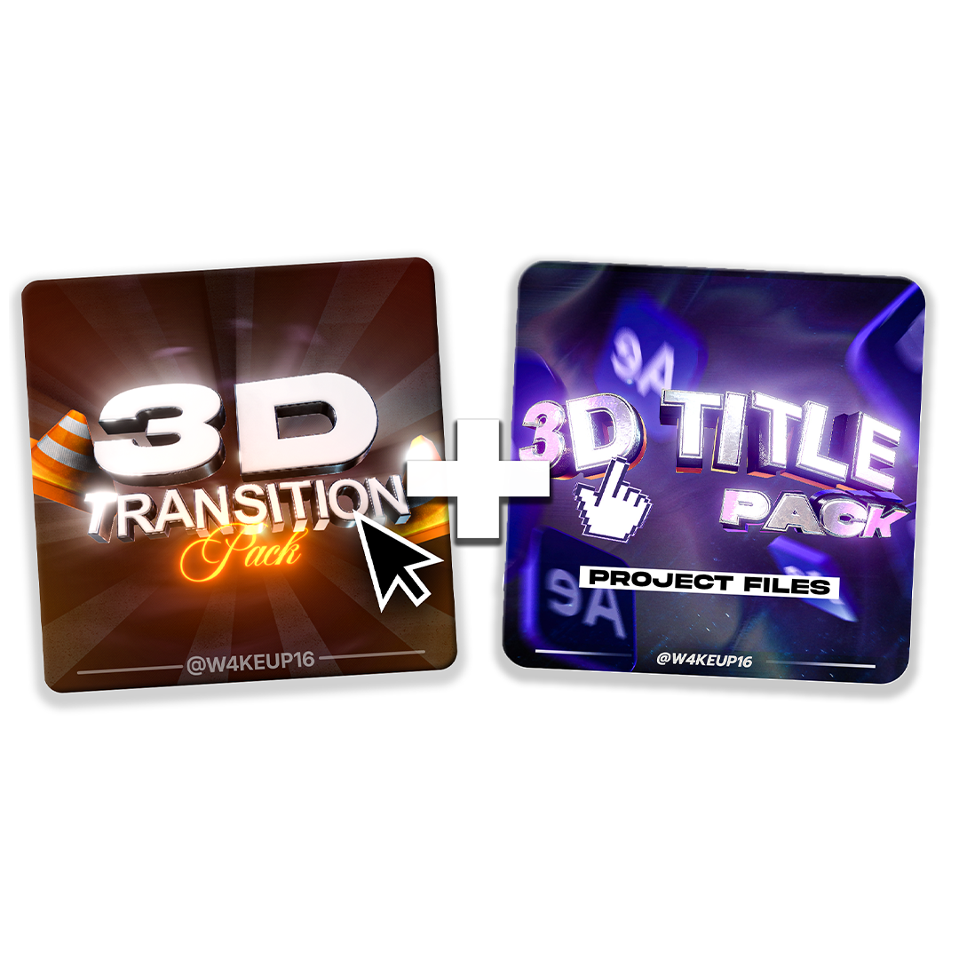 3D Title + Transition Pack (Bundle)
