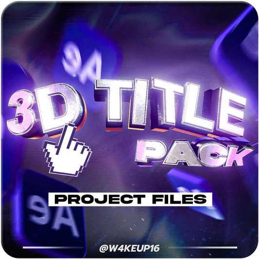 3D Title Pack (Project Files)